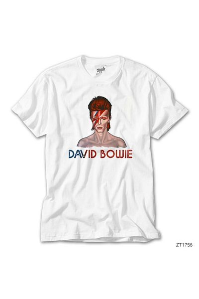 CrowsGate David Bowie White T-Shirt