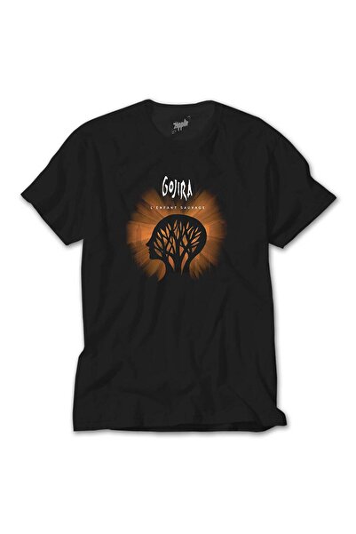 Liyada Tricou negru Gojira Le Efant Sauvage