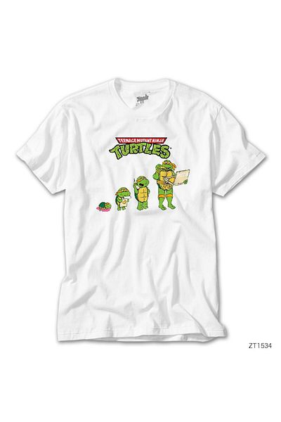 CrowsGate Ninja Turtles Michelangelo White T-Shirt