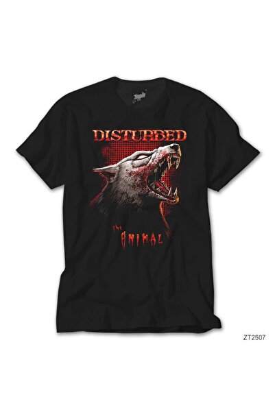 WAKHA Μαύρο T-Shirt Disturbed Animal