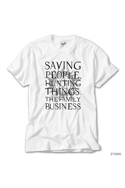 CrowsGate Supernatural Saving People Hunting White T-shirt