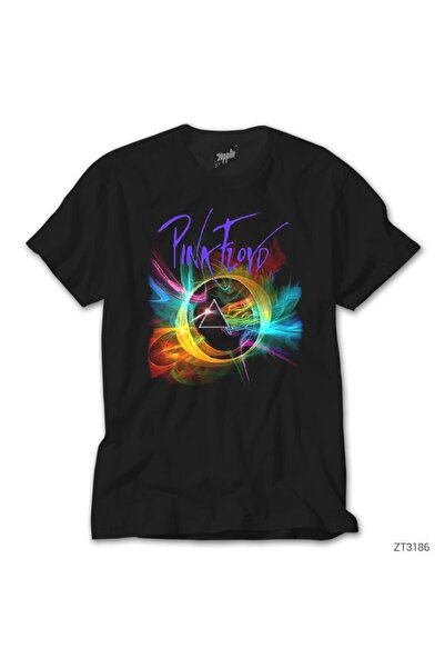 WAKHA Μαύρο T-Shirt Pink Floyd Smoke