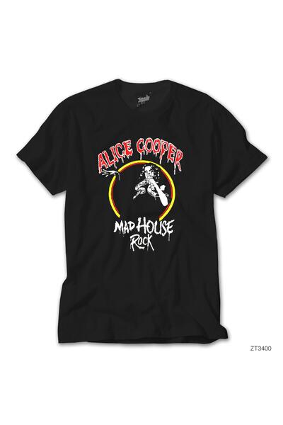 WAKHA Alice Cooper Mad House crna majica sa kapuljačom