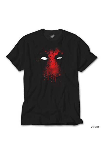 WAKHA Tricou negru cu imprimeu Deadpool 4XL
