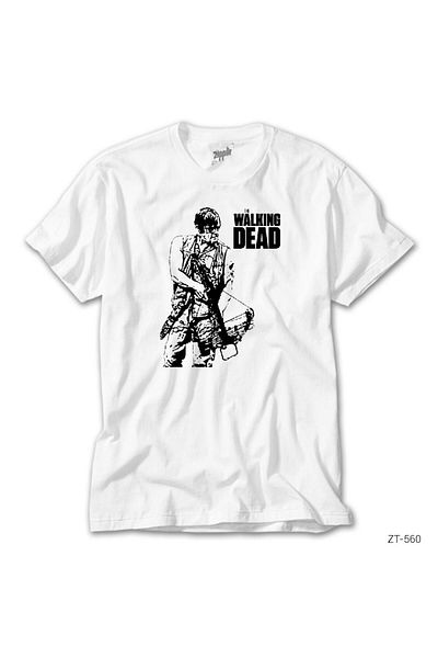 CrowsGate The Walking Dead Daryl Dixon White T-Shirt
