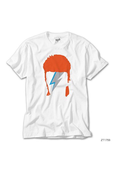 CrowsGate David Bowie Tribute White T-Shirt