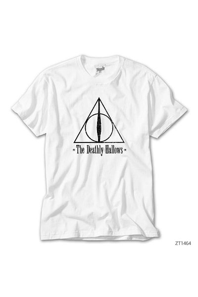 CrowsGate Harry P. the Deatly Hallows White T-Shirt