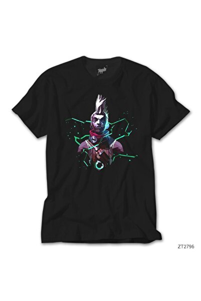 Lunas Glow Tricou negru LoL Ekko
