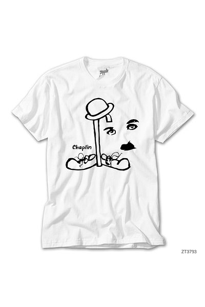 CrowsGate Charlie Chaplin Hat White T-Shirt