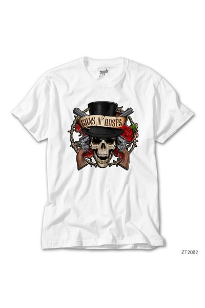 CrowsGate Guns N Roses Vintage White T-Shirt