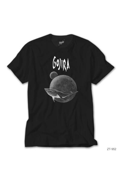 WAKHA Gojira من سيريوس تي شيرت أسود