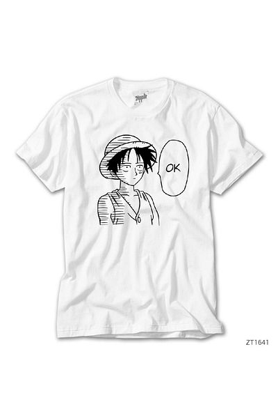 CrowsGate One Piece Luffy Arrow White T-Shirt