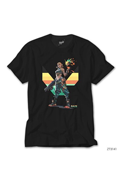 wuqhu Βαλ. Μαύρο μπλουζάκι Raze