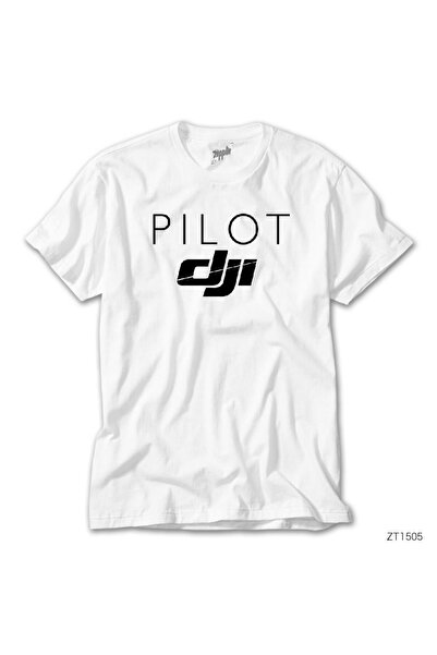 Generic Brand Tricou alb DJI Pilot
