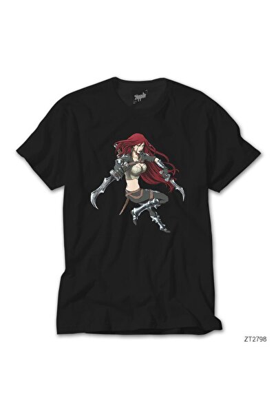 WAKHA Μπλουζάκι LoL Καταρίνα Μαύρο