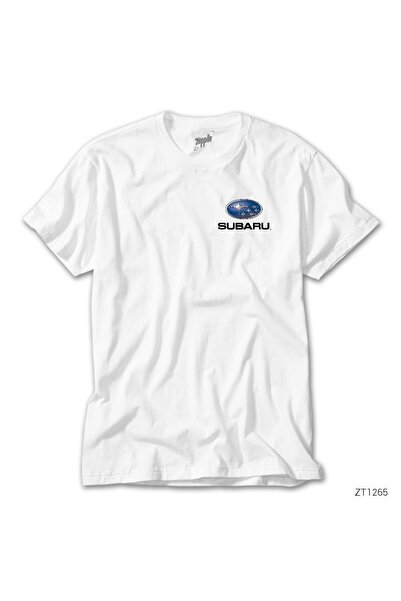 WAKHA Λευκό μπλουζάκι με λογότυπο Subaru