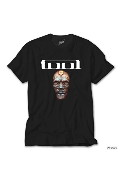 WAKHA Tricou negru pentru femei Tool Transparent Face Mărimea XL