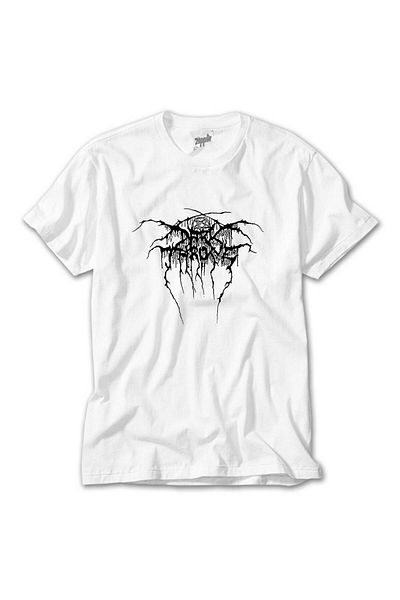 CrowsGate Darkthrone Logo2 White T-Shirt