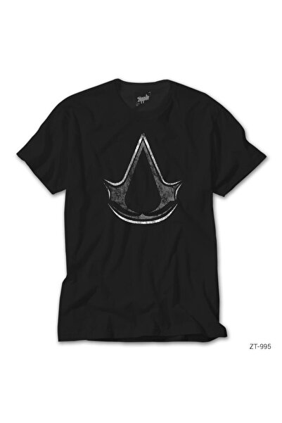Generic Brand Assassins Creed logo tamna crna majica XS