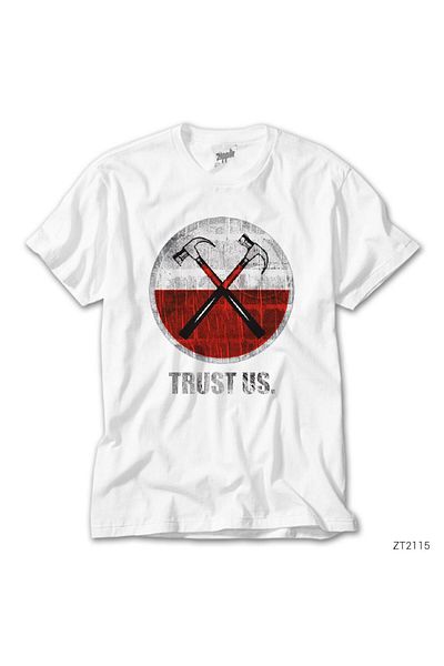CrowsGate Pink Floyd The Wall Hammer Trust Us White T-Shirt