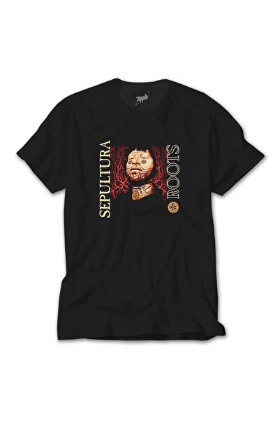 Liyada Μαύρο μπλουζάκι Sepultura Roots