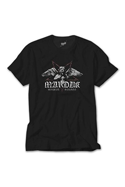 Generic Brand Marduk Serpent Sermon Black T-Shirt
