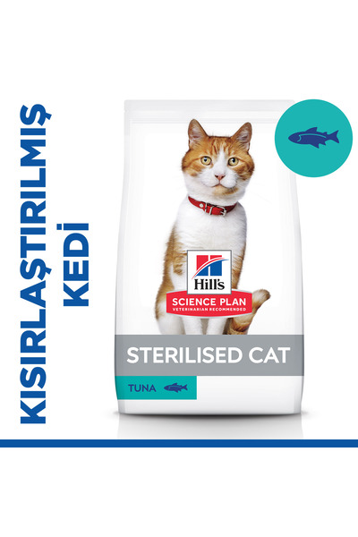 Hill's SCIENCE PLAN Kısırlaştırılmış Ton Balıklı Kedi Maması 1,5kg