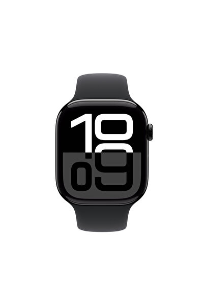 Apple Watch Series 10 GPS 46mm Jet Siyah Alüminyum Kasa + Siyah Spor Kordon - S/M