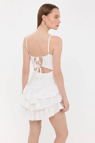 Hiccup Lace Sweetheart Neck Mini Dress