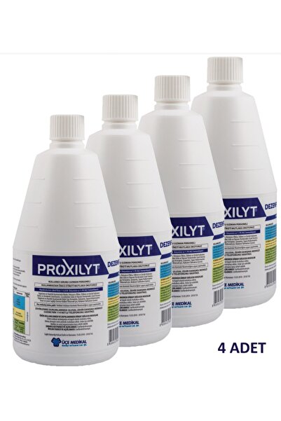 PROXİLYT Su Bazlı Alkolsüz (HİPOKLORÖZ) Gıda Alanı Dezenfektanı 1 Litre (4 AD...