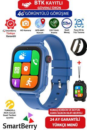 Smartberry Z53 Goruntulu Goru me Gps W f Net Konum Gizli Dinleme Ak ll Cocuk Takip Saati Sim Kartl Lacivert Fiyat Yorumlar Trendyol