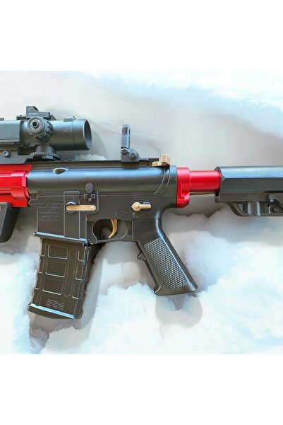 PeriYedi M416 Gel Blaster Uzun menzilli Jel Tabancası Kırmızı
