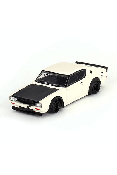 TOYFEST ميني جي تي 1/64 نيسان سكاي لاين كينميري ليبرتي ووك أبيض