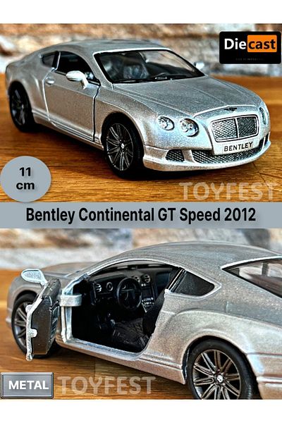 TOYFEST 2012 بنتلي كونتيننتال جي تي سبيد سحب قطرة أبواب قابلة للفتح موديل سيارة معدنية - معدني 11.5 سم