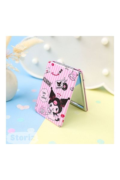 TOYFEST مرآة جيب صغيرة مجسمة من كورومي مقاس 8.6 سم × 6.2 سم - موديل 2