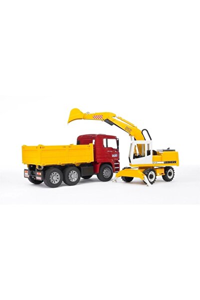 TOYFEST Man Dump Truck and Liebherr Excavator