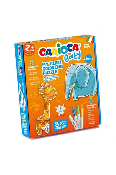 TOYFEST لغز حيوانات كاريوكا قابل للطلاء للطفل