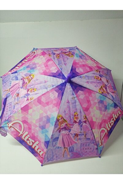 Sunman Alisha Kız Çocuk Şemsiyesi Pembe Desenli