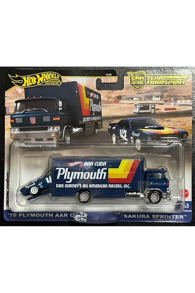 TOYFEST فريق النقل 70 بليموث كودا ساكورا سبرينتر