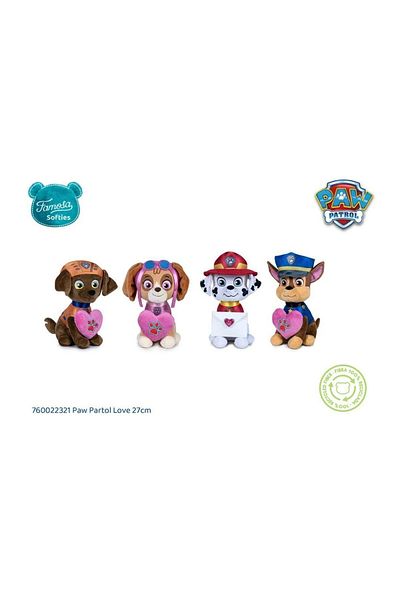 TOYFEST لعبة باو باترول القطيفة سلسلة الحب - سكاي - 27 سم