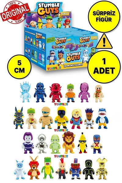 TOYFEST سلسلة Stumble Guys 1 - مجسم فردي صغير ثلاثي الأبعاد - قطعة واحدة - 5 سم