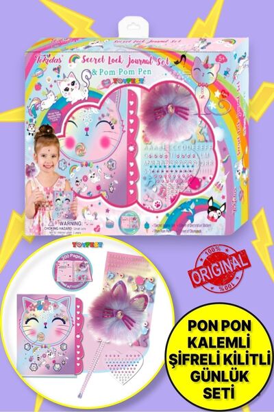 TOYFEST Tokidas Secret Lock Journal Set - Daily Pen Set with Secret Lock and Cat