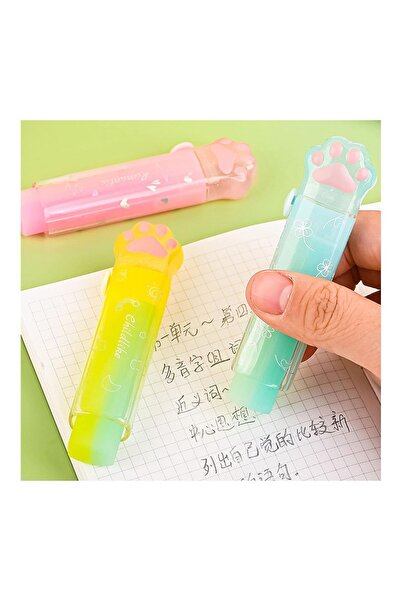 TOYFEST Bright Colored Cat Paw Figured Eraser Set - 4 PCS