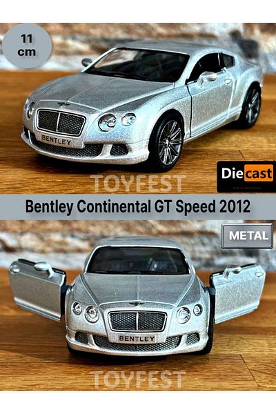 TOYFEST 2012 بنتلي كونتيننتال جي تي سبيد سحب قطرة أبواب قابلة للفتح موديل سيارة معدنية - معدني 11.5 سم