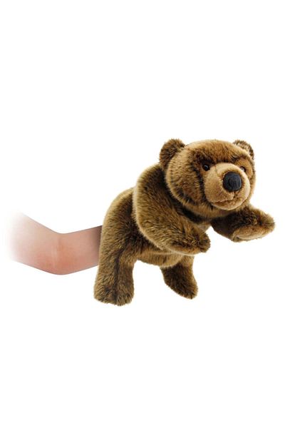 TOYFEST All Size Brown Bear Hand Puppet - 30 Cm