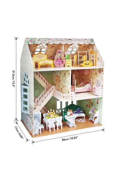 TOYFEST لغز ثلاثي الأبعاد باللون الأزرق الفاتح من CubicFun - المنزل