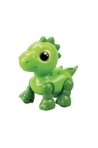 TOYFEST رأس دينو روبوت إلكتروني - فضي مع صوت وضوء