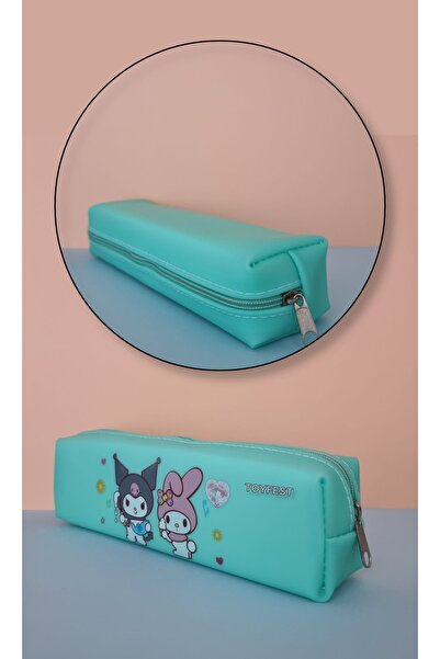 TOYFEST Kuromi My Melody Hello Kitty Cinnamoroll Figured Soft Silicone Pencil Case Pen Holder - Green