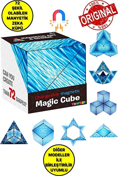 TOYFEST 3 Boyutlu Stress Giderici Manyetik Geometrik Mozaikli Mıknatıslı Sihi...