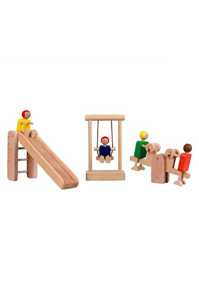 Home Ahşap Çocuk Oyun Parkı Seti